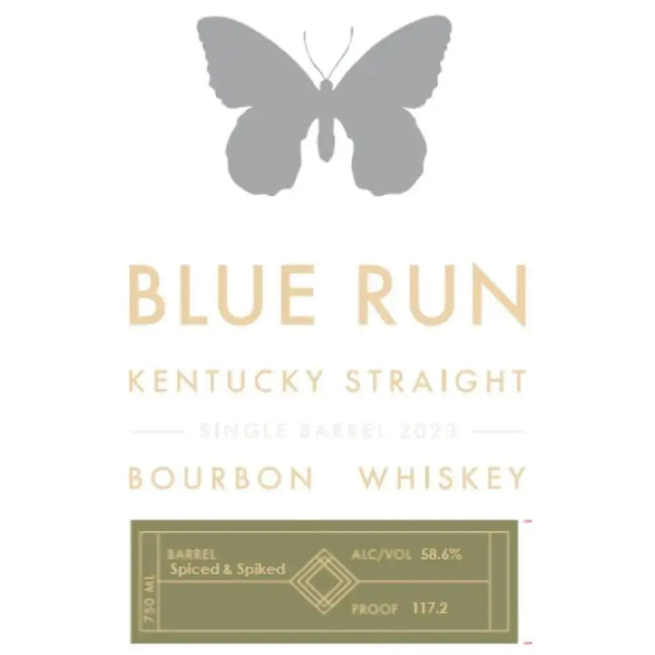 Blue Run ‘Spiced &amp; Spiked’ Single Barrel Bourbon 2023 - Main Street Liquor