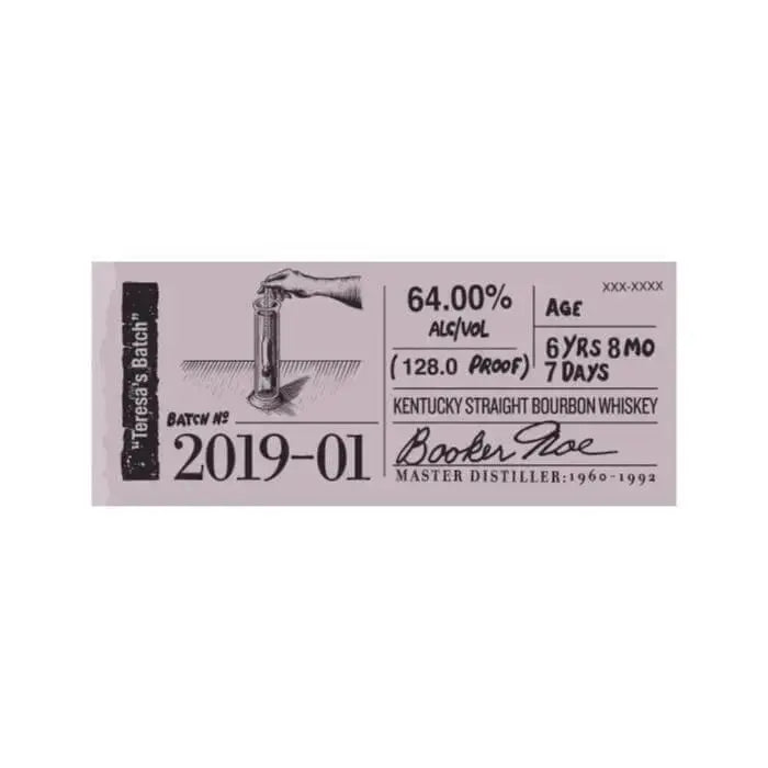 Booker's Bourbon 2019 - 01 “Teresa's Batch” - Main Street Liquor