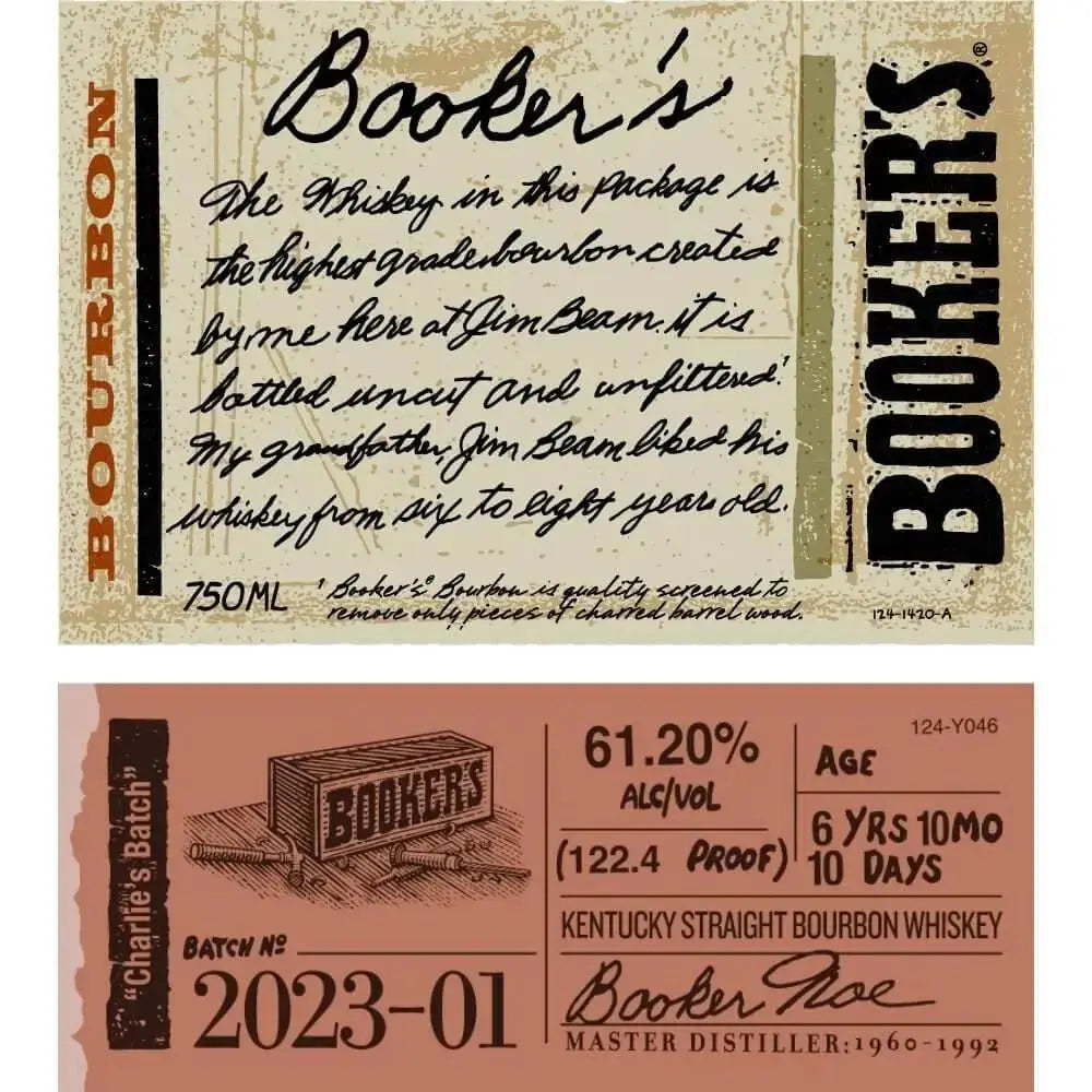 Booker's Bourbon 2023 - 01 “Charlie’s Batch” - Main Street Liquor