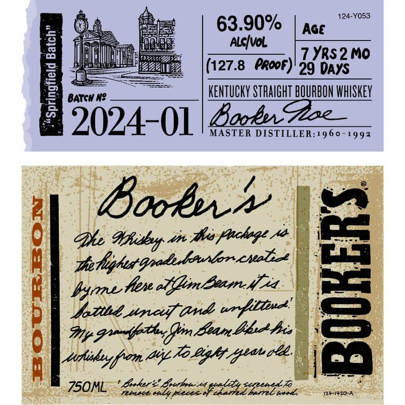 Load image into Gallery viewer, Booker&#39;s Bourbon 2024-01 “Springfield Batch” - Main Street Liquor
