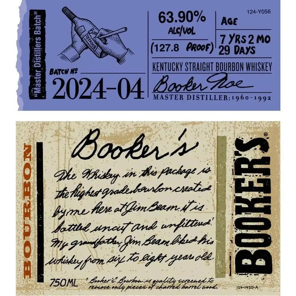 Booker's Bourbon 2024 - 04 “Master Distiller’s Batch” - Main Street Liquor