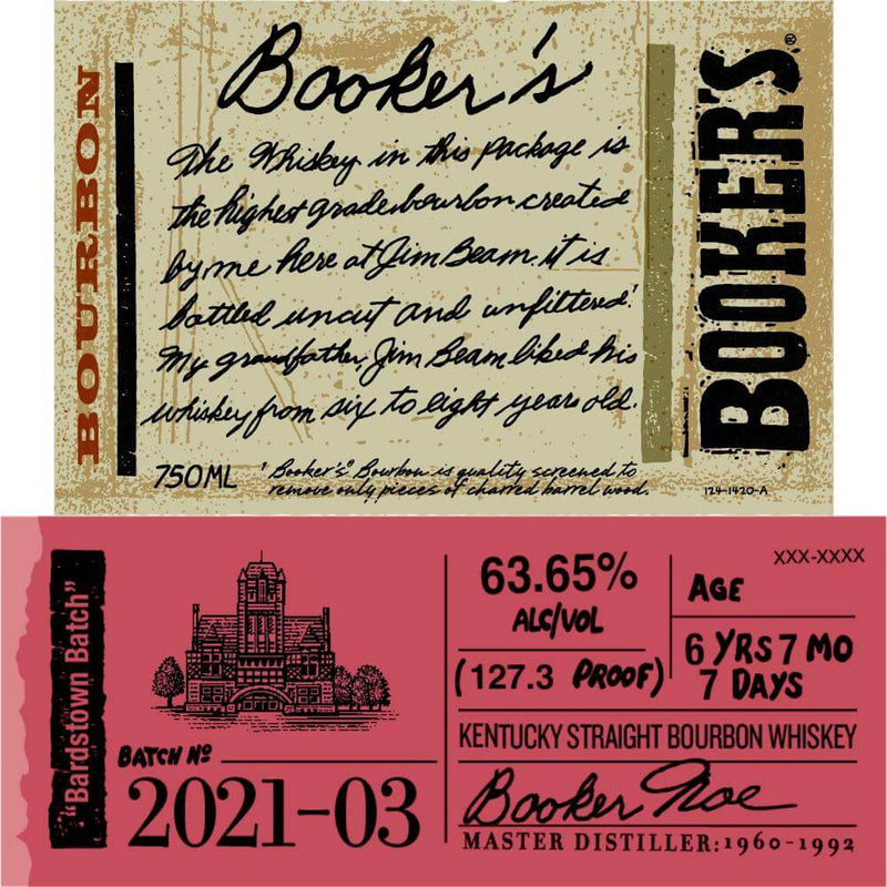 Load image into Gallery viewer, Booker&#39;s Bourbon Bardstown Batch 2021-03 - Main Street Liquor
