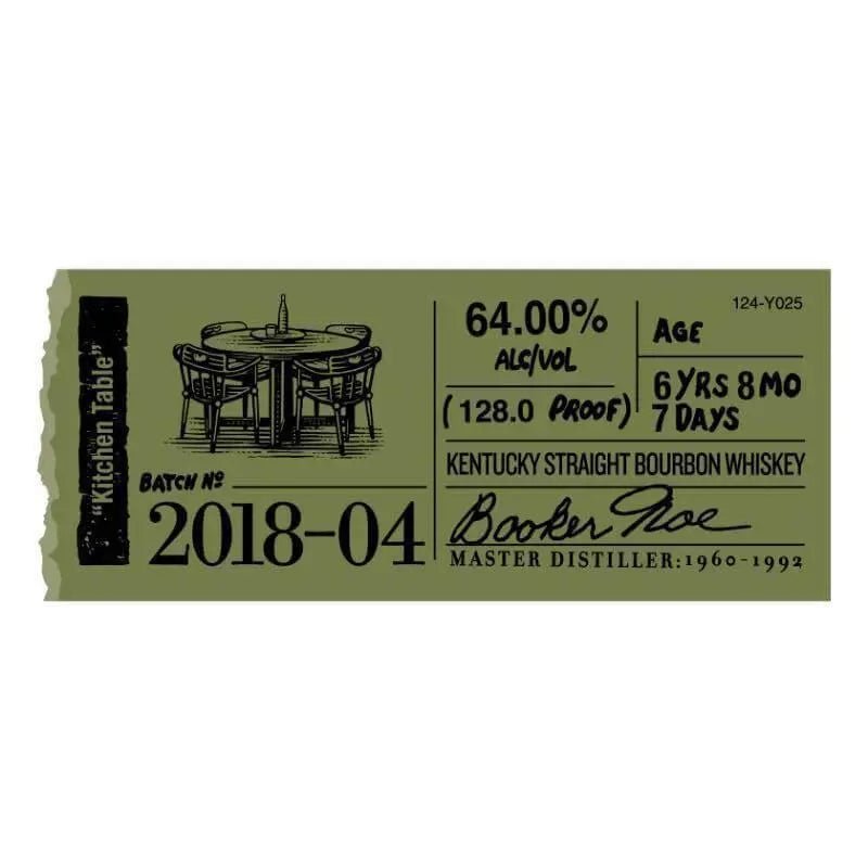 Booker's Bourbon Batch 2018 - 04 "Kitchen Table" - Main Street Liquor