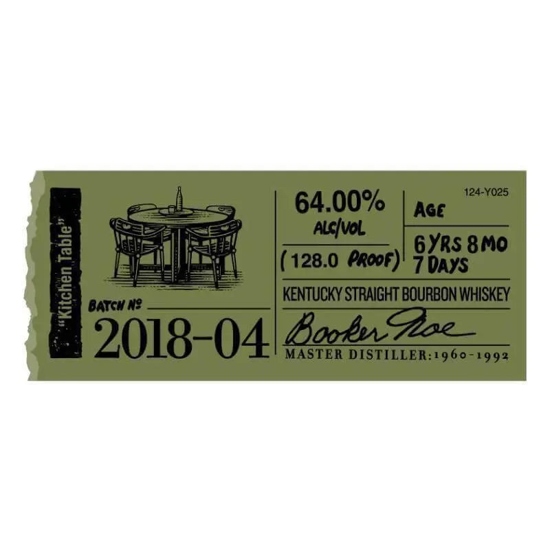 Booker's Bourbon Batch 2018-04 "Kitchen Table" - Main Street Liquor