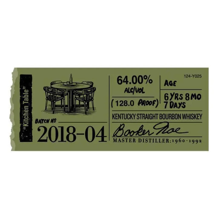 Booker's Bourbon Batch 2018-04 "Kitchen Table" - Main Street Liquor