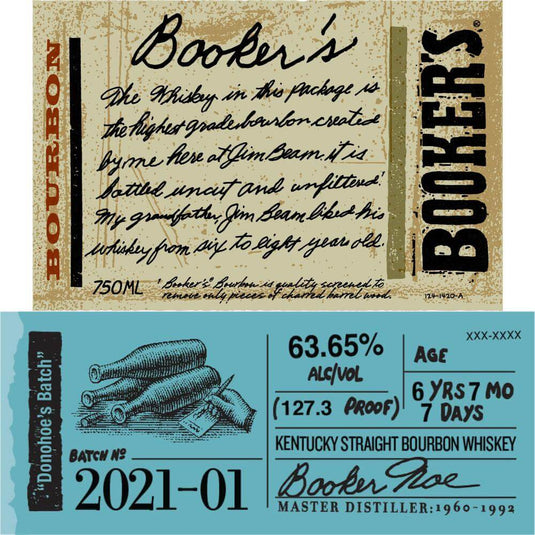 Booker's Donohoe's Batch 2021-01 - Main Street Liquor