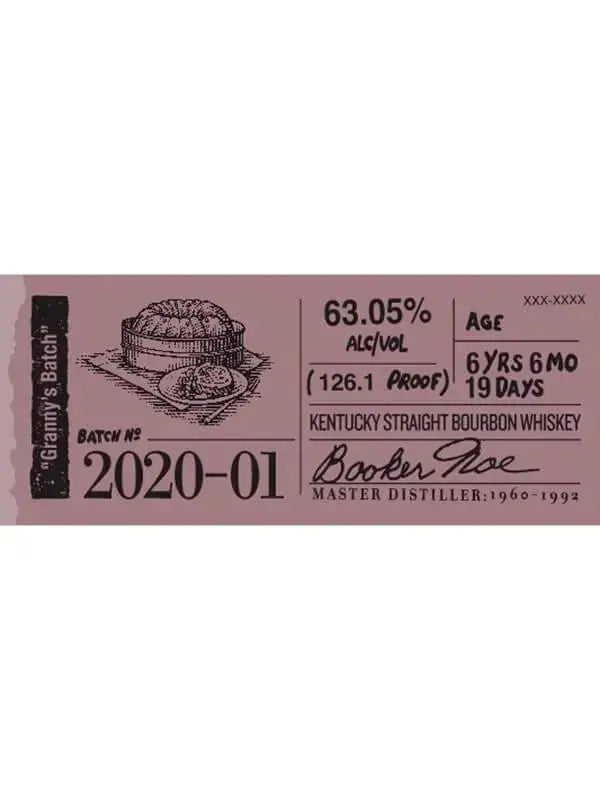 Booker’s "Granny’s Batch" Batch 2020 - 01 - Main Street Liquor