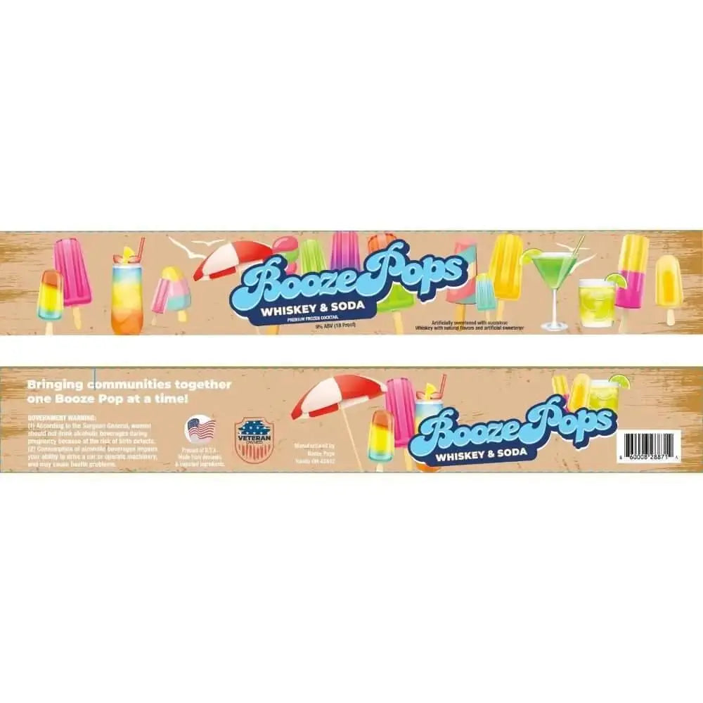 Booze Pops Whiskey & Soda - Main Street Liquor