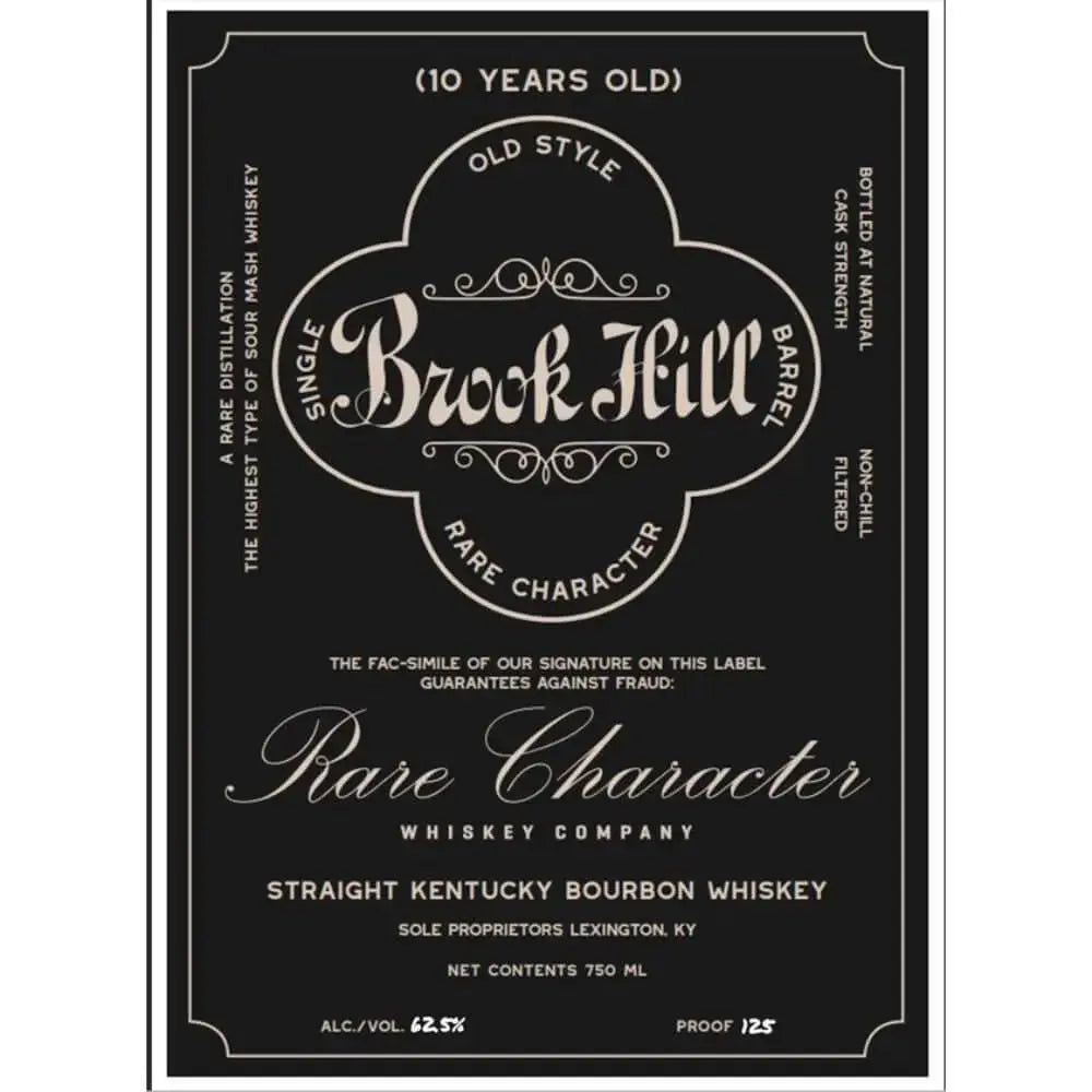 Brook Hill 10 Year Old Straight Bourbon - Main Street Liquor