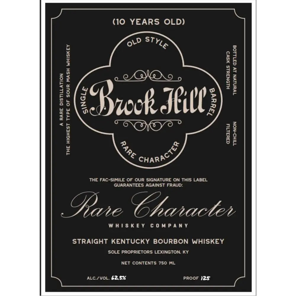 Brook Hill 10 Year Old Straight Bourbon - Main Street Liquor