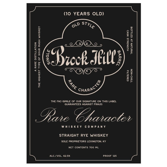 Brook Hill 10 Year Old Straight Rye - Main Street Liquor