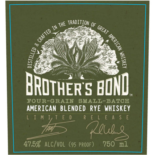 Brother’s Bond American Blended Rye Whiskey By Ian Somerhalder & Paul Wesley - Main Street Liquor