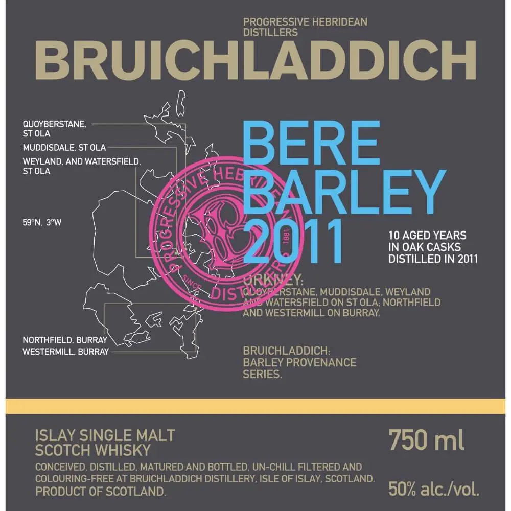 Bruichladdich Bere Barley 2011 - Main Street Liquor