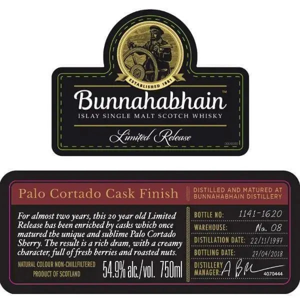 Bunnahabhain Palo Cortado Cask Finish - Main Street Liquor