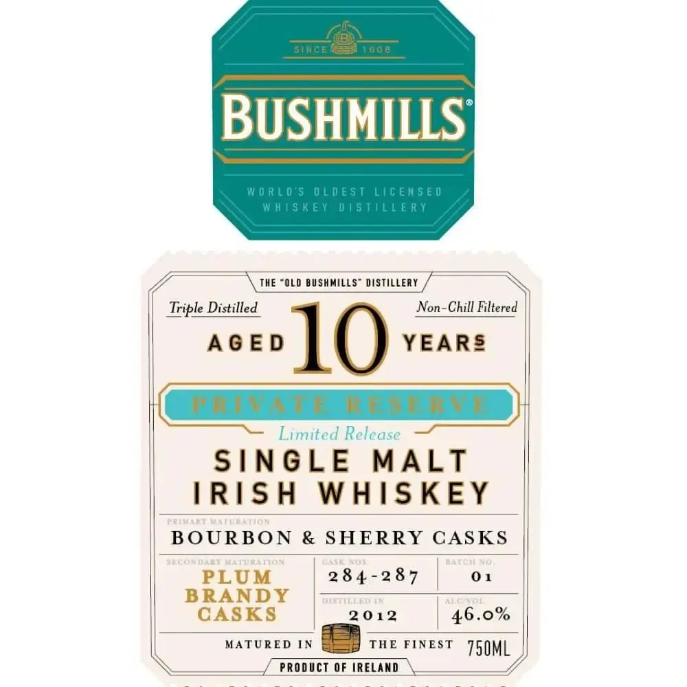 Bushmills 10 Year Old Private Reserve Bourbon & Sherry Finished - Main Street Liquor