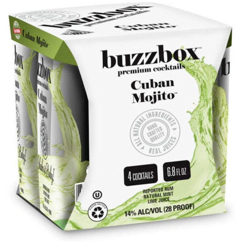 Load image into Gallery viewer, Buzzbox Cuban Mojito Cocktail 4PK - Main Street Liquor
