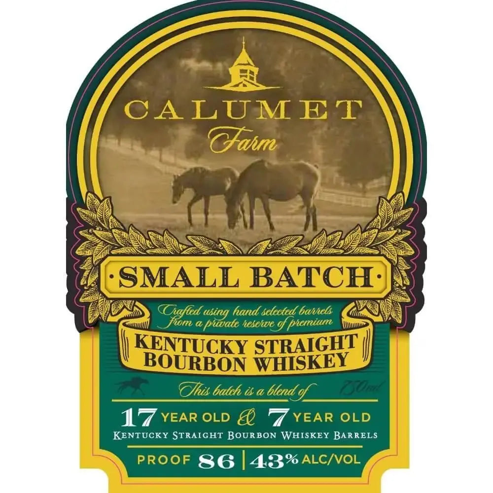Calumet Farm Small Batch 17 Year Old &amp; 7 Year Old Blended Bourbon - Main Street Liquor