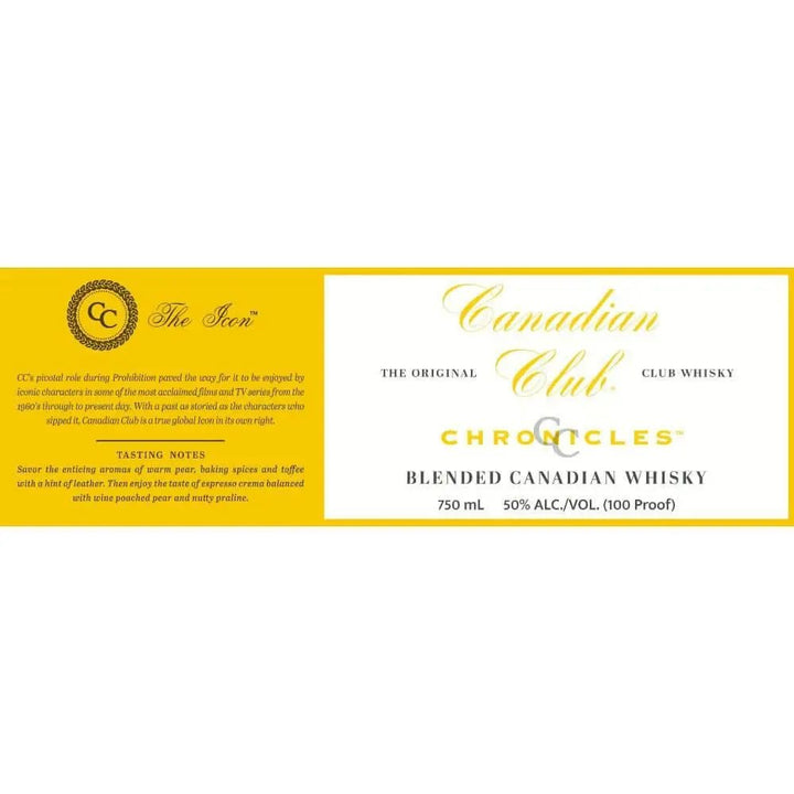 Canadian Club Chronicles 45 Year Old "The Icon" - Main Street Liquor