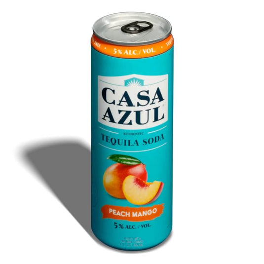 Casa Azul Peach Mango Tequila Soda 4pk - Main Street Liquor