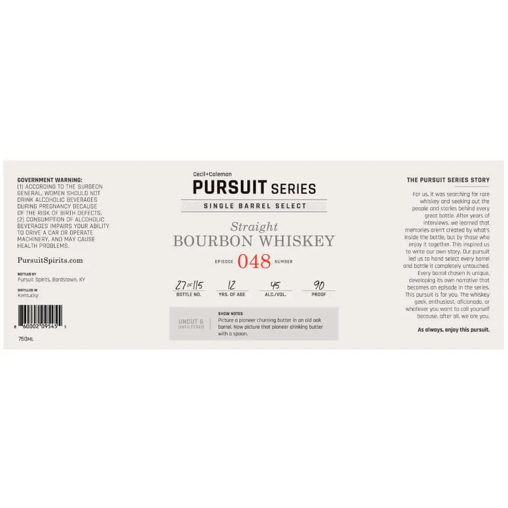 Cecil & Coleman Pursuit Series Episode 048 Bourbon - Main Street Liquor