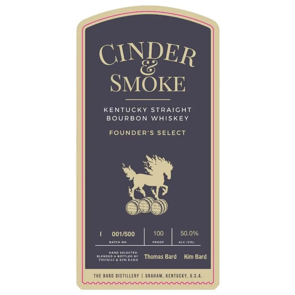 Cinder &amp; Smoke Founder’s Select Bourbon - Main Street Liquor