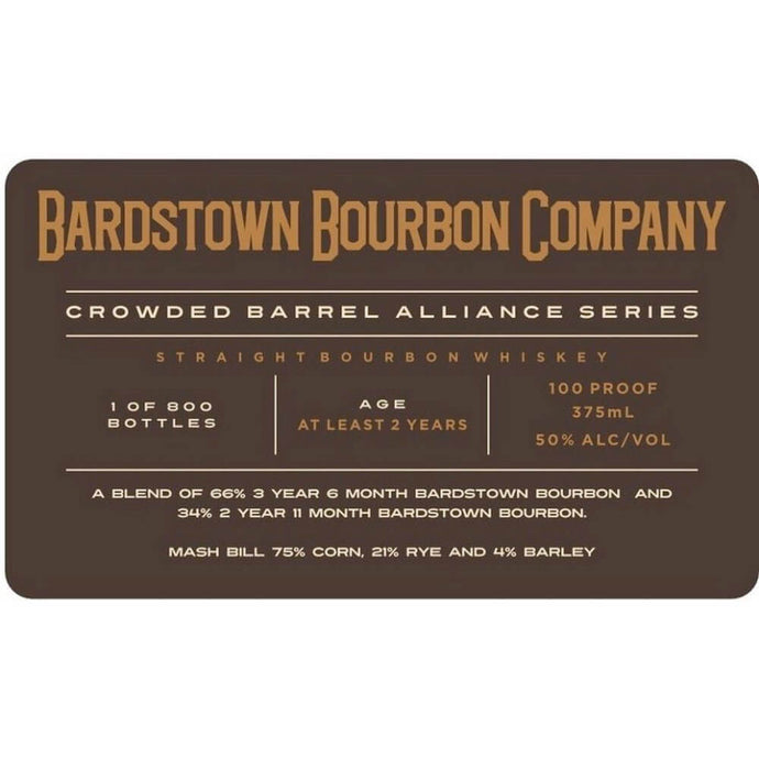 Crowded Barrel Alliance Series Bardstown Bourbon Company Bourbon - Main Street Liquor