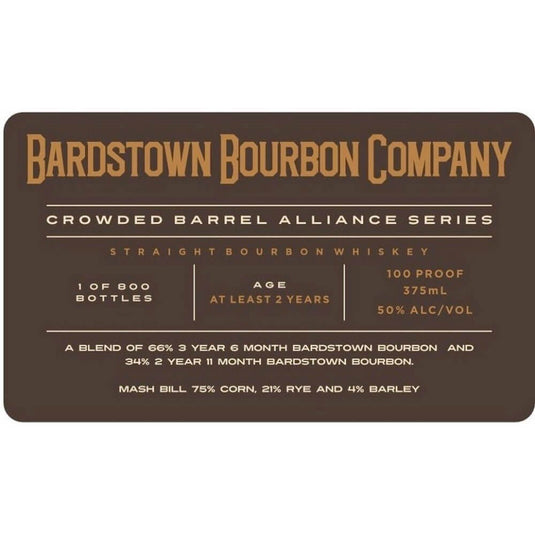 Crowded Barrel Alliance Series Bardstown Bourbon Company Bourbon - Main Street Liquor