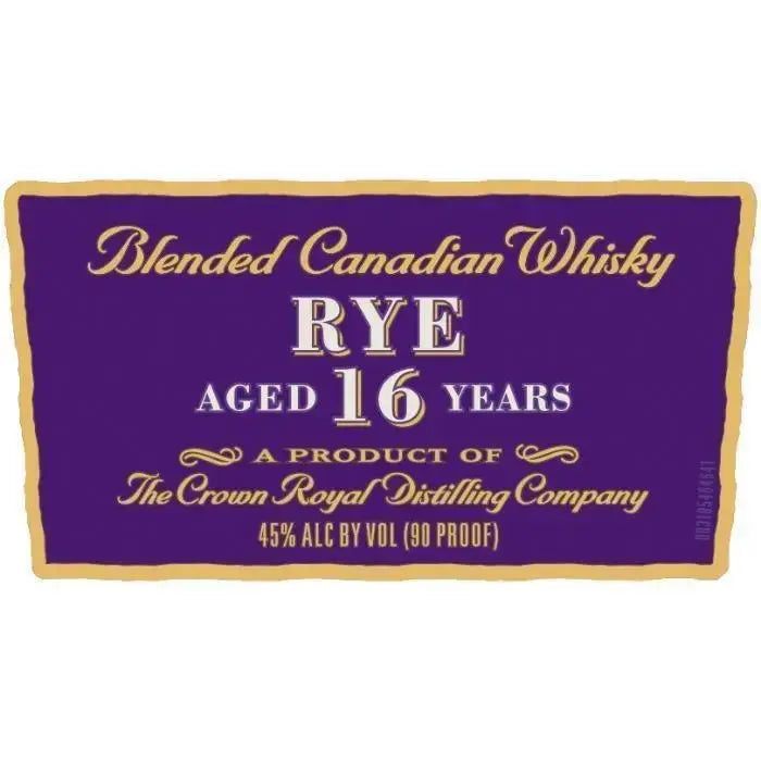 Crown Royal Noble Collection 16 Year Old Rye - Main Street Liquor