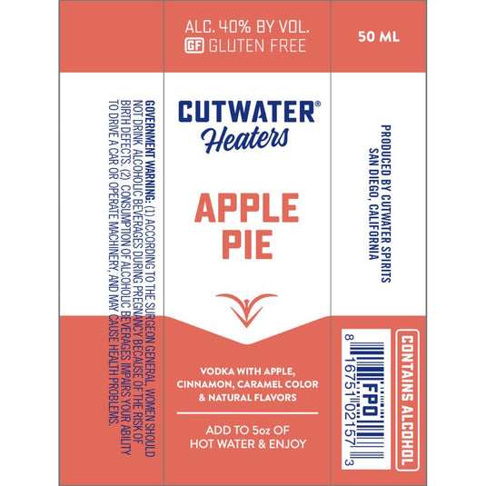 Cutwater Heaters Apple Pie - Main Street Liquor