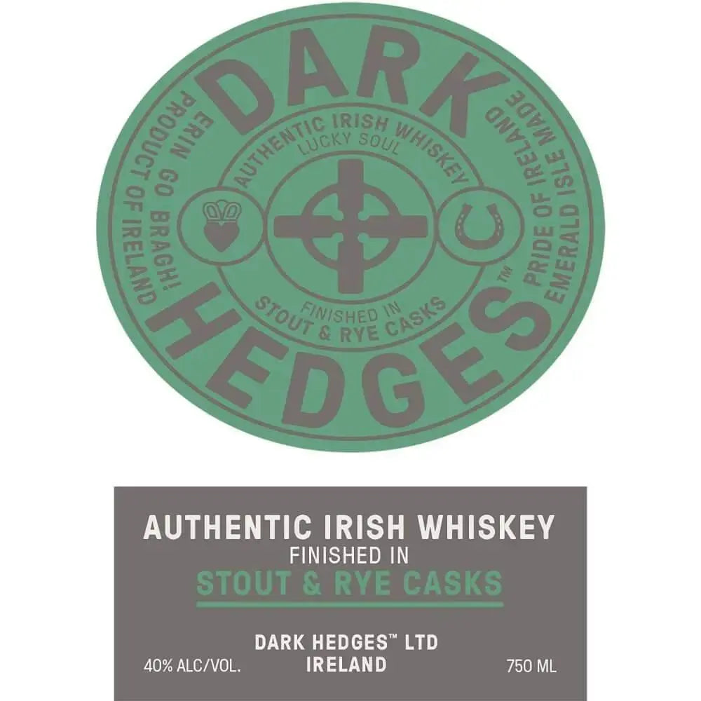 Dark Hedges Irish Whiskey Finished in Stout & Rye Casks - Main Street Liquor