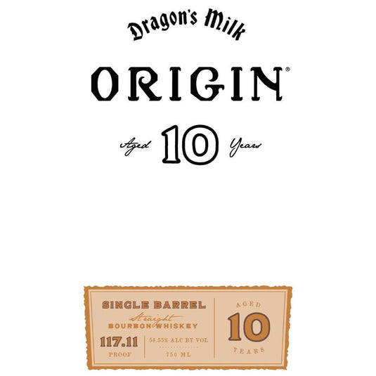 Dragon’s Milk Origin 10 Year Old Single Barrel Bourbon - Main Street Liquor