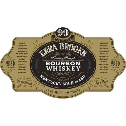 Ezra Brooks Kentucky Sour Mash Straight Bourbon 99 Proof 1.75L - Main Street Liquor