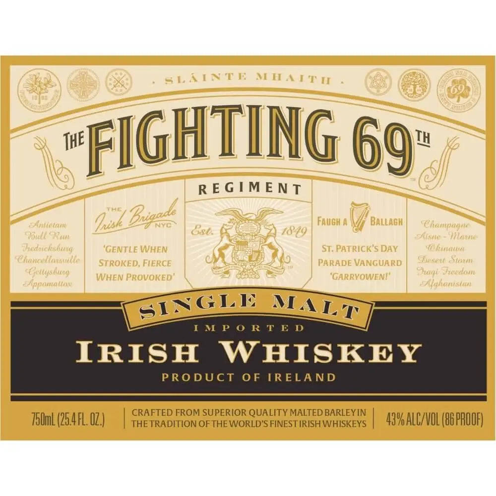 Fighting 69th Single Malt Irish Whiskey - Main Street Liquor