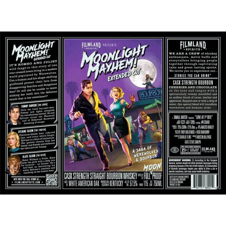 Filmland Spirits Moonlight Mayhem! Extended Cut Cask Strength Bourbon - Main Street Liquor