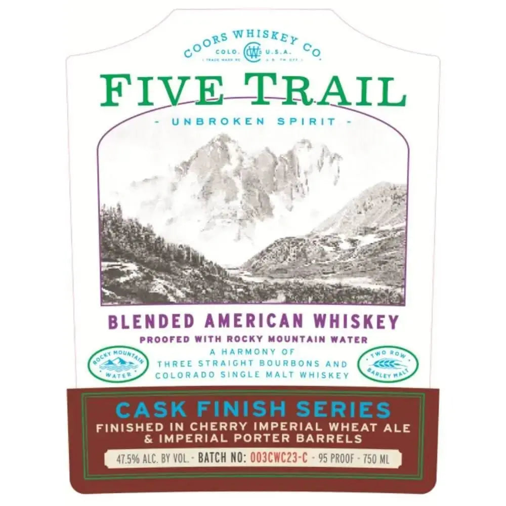 Five Trail Finished in Cherry Imperial Wheat Ale &amp; Imperial Port Barrels - Main Street Liquor