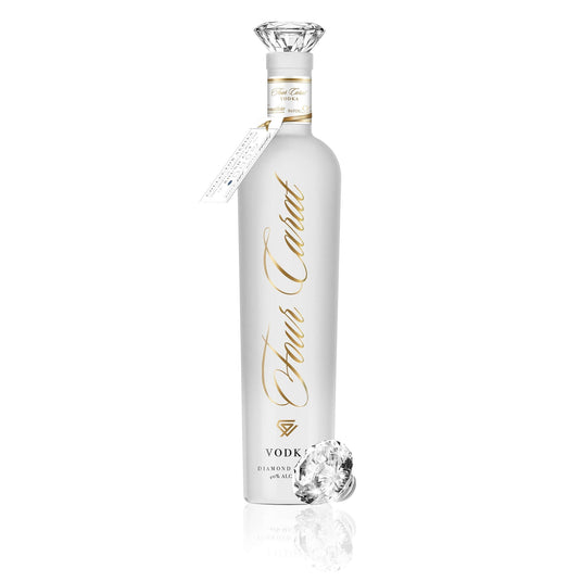 Four Carat Vodka Collectors Edition With Diamond Cut Closure (Full Set) - Main Street Liquor