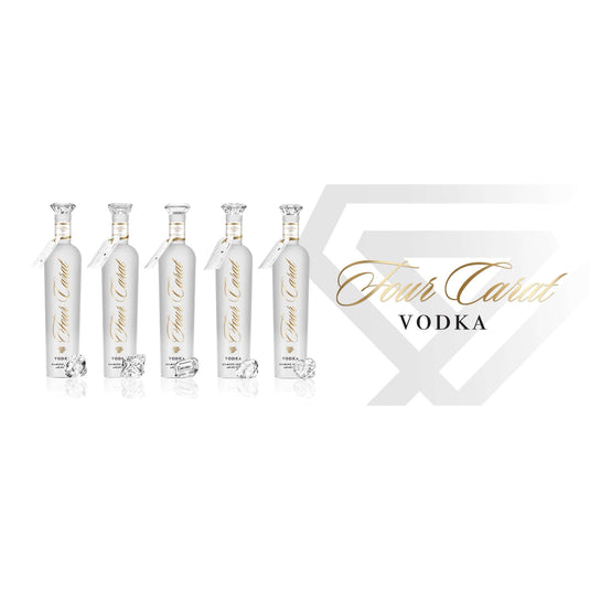 Four Carat Vodka Collectors Edition With Diamond Cut Closure (Full Set) - Main Street Liquor