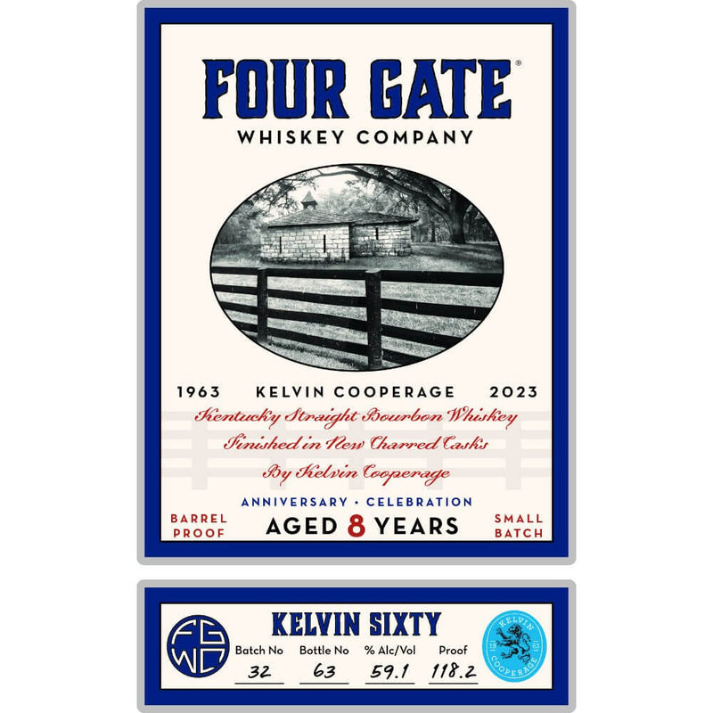 Load image into Gallery viewer, Four Gate Kelvin Sixty 8 Year Old Straight Bourbon - Main Street Liquor
