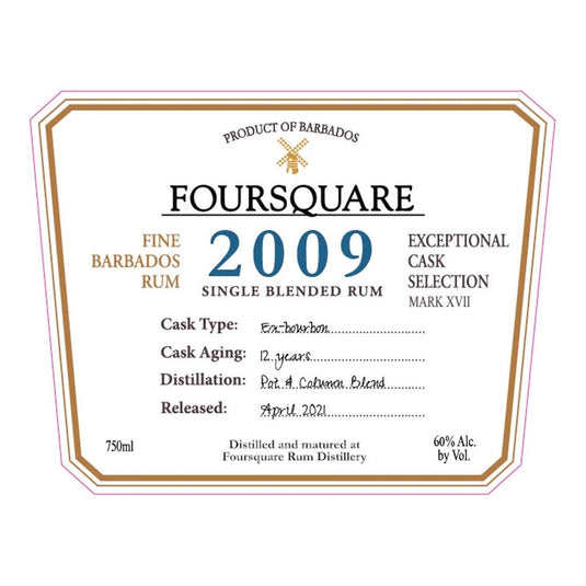 Foursquare 2009 Single Blended Rum - Main Street Liquor