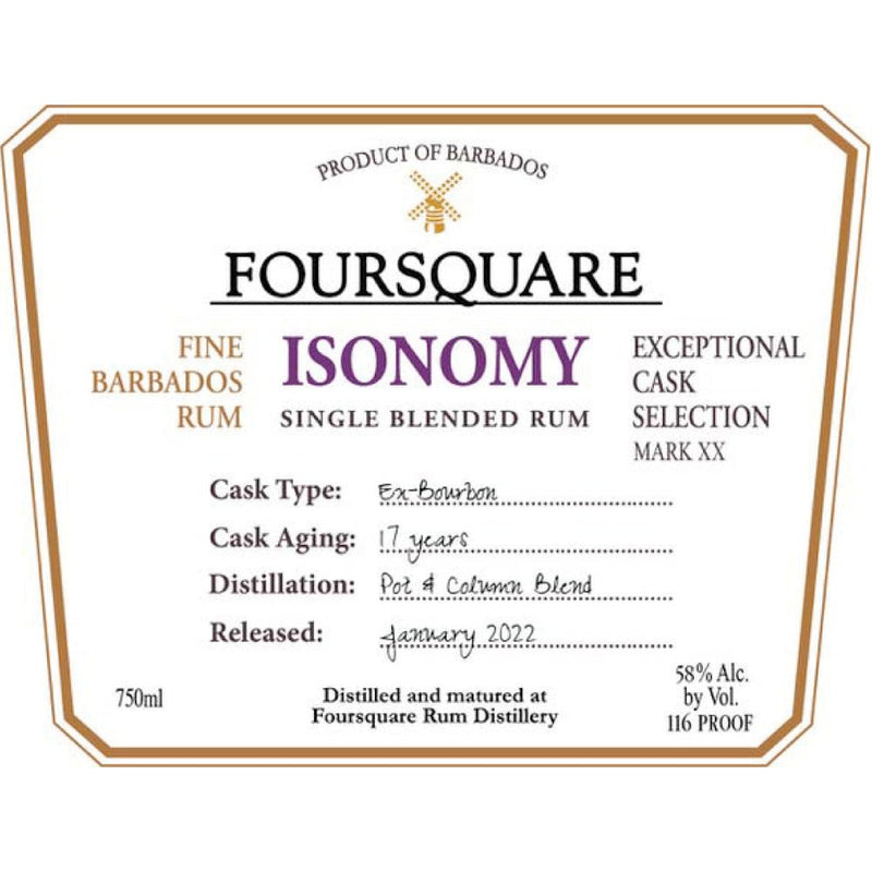 Load image into Gallery viewer, Foursquare Isonomy Single Blended Rum - Main Street Liquor
