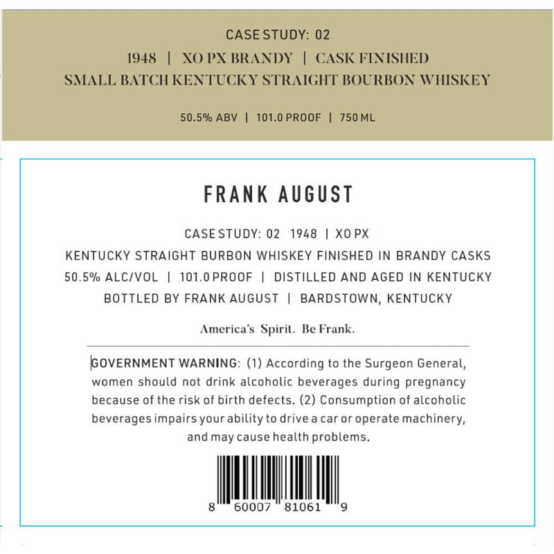 Load image into Gallery viewer, Frank August Bourbon Case Study: 02 - Main Street Liquor
