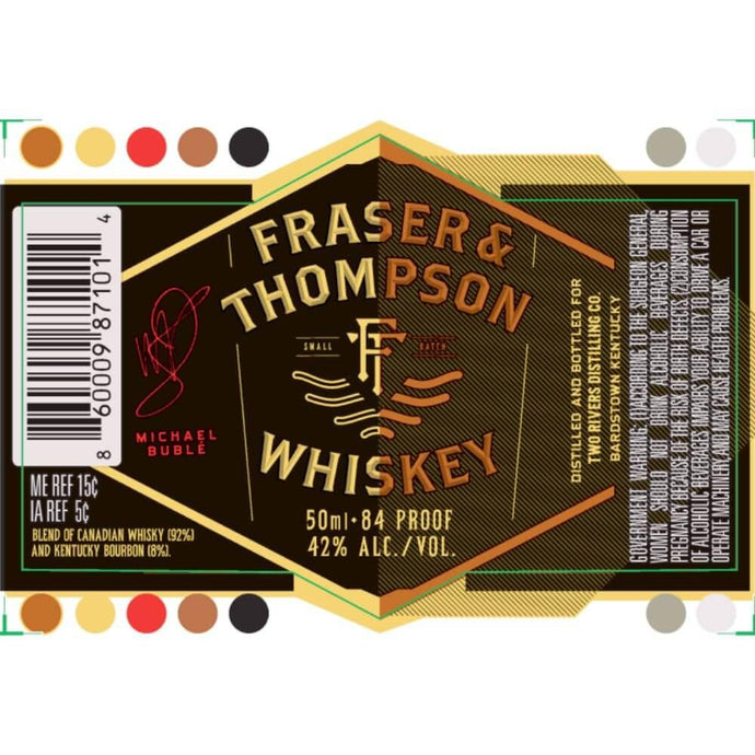 Fraser & Thompson Whiskey By Michael Bublé 50ml - Main Street Liquor