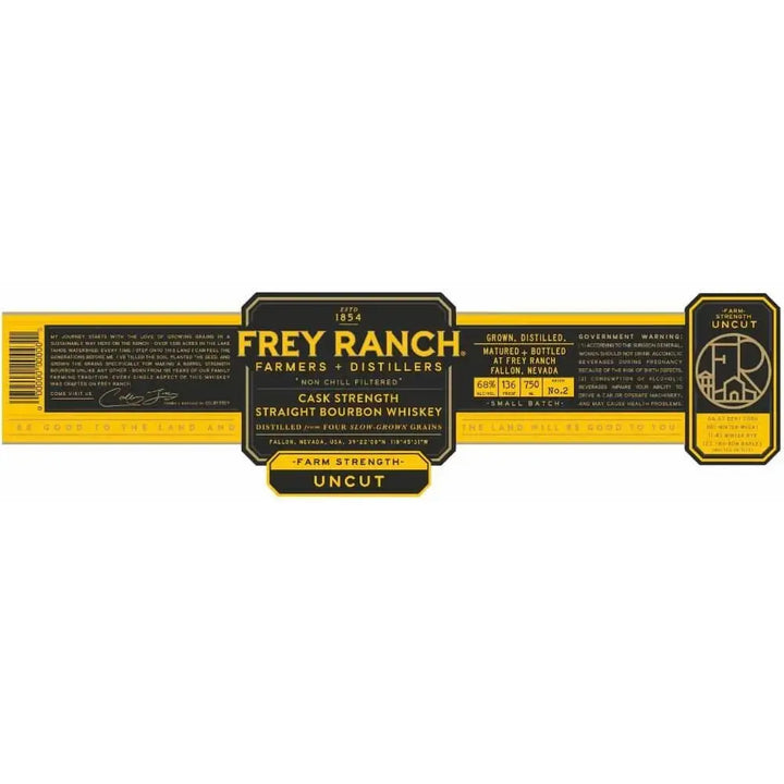 Frey Ranch Straight Bourbon Cask Strength Uncut - Main Street Liquor
