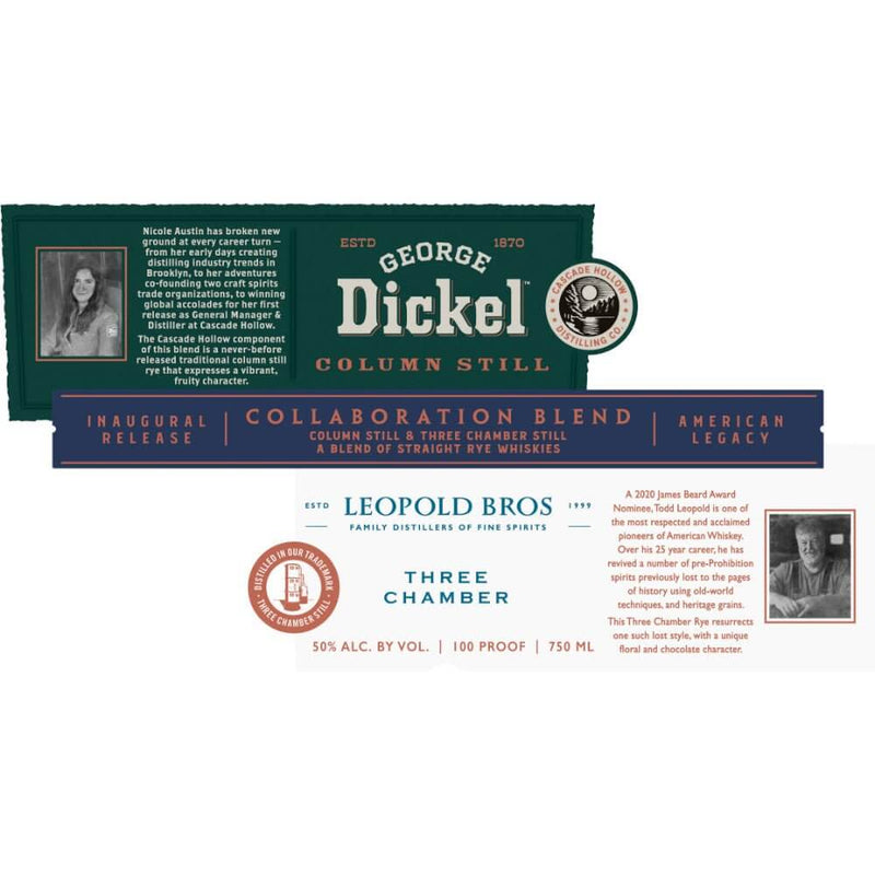 Load image into Gallery viewer, George Dickel &amp; Leopold Bros Three Chamber Rye Collaboration Blend - Main Street Liquor
