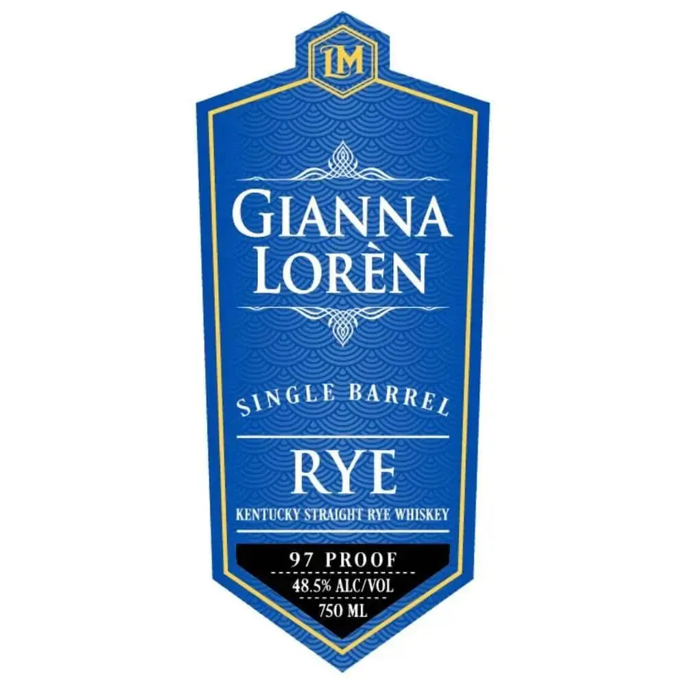Gianna Lorèn Single Barrel Kentucky Straight Rye - Main Street Liquor