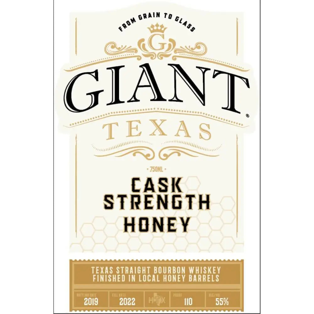 Giant Texas Cask Strength Honey Bourbon - Main Street Liquor