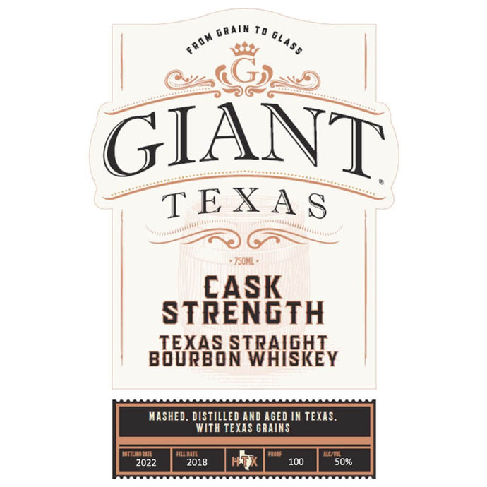 Giant Texas Cask Strength Straight Bourbon - Main Street Liquor