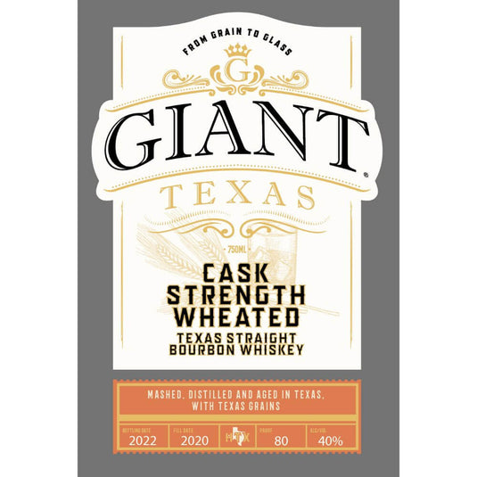 Giant Texas Cask Strength Wheated Straight Bourbon - Main Street Liquor