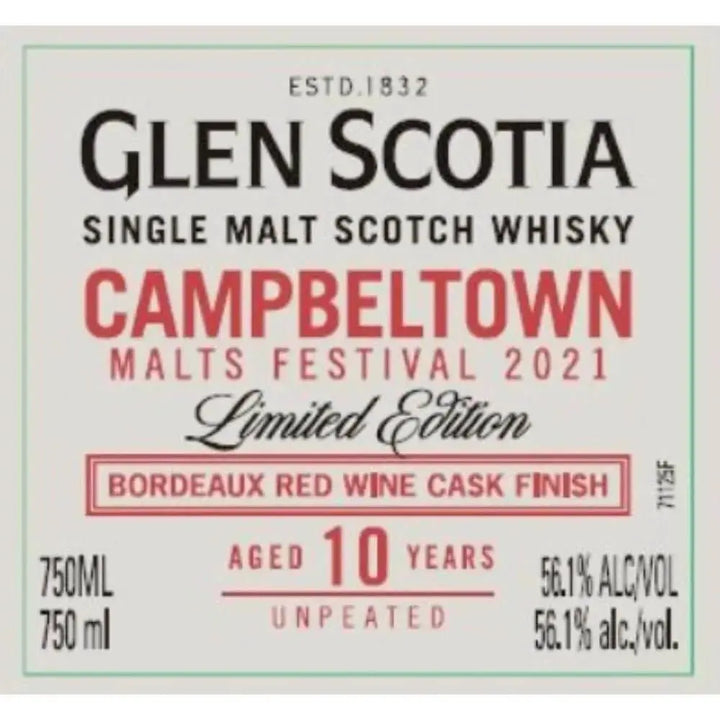 Glen Scotia Campletown Malts Festival 2021 - Main Street Liquor