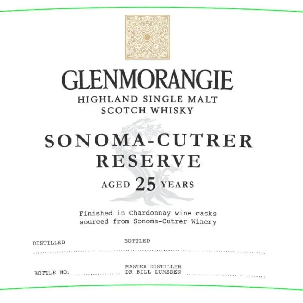 Glenmorangie Sonoma - Cutrer Reserve 25 Year Old - Main Street Liquor